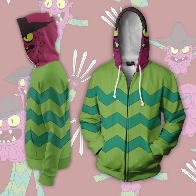 rick and morty zip up jacket