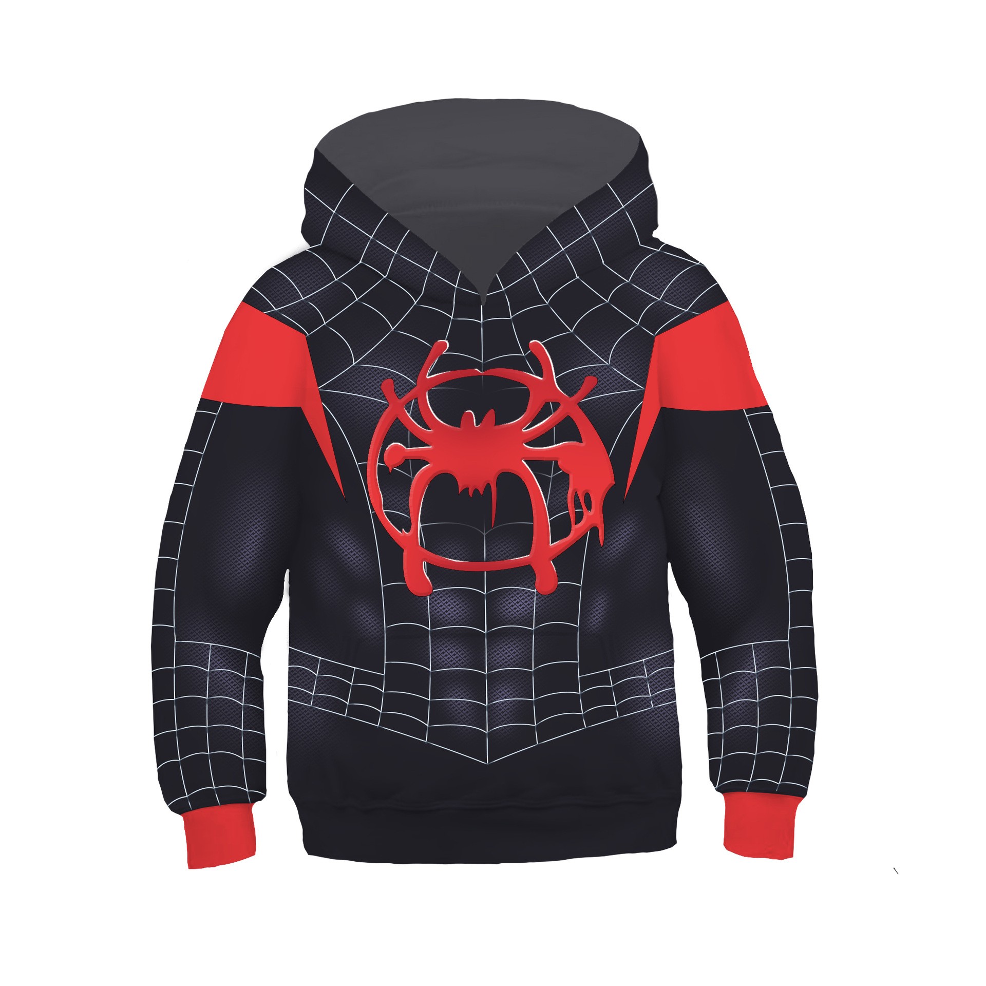 into the spider verse miles morales jacket with hoodie